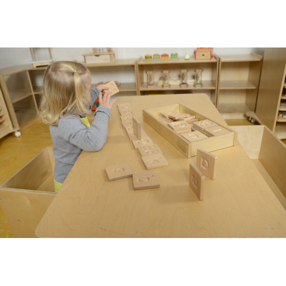 MASTERKIDZ Sensory Toy Recognize Letters, Numbers, and Shapes by Touch Montessori