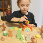 TOOKY TOY Forest Set Stackable Puzzle Blocks Figures