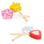 VIGA Wooden Lollipops Confectionery Shop Set of 6 for Children 18m+