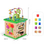 TOOKY TOY Educational Cube Sorter Maze Intertwining 5-in-1
