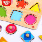 TOOKY TOY Puzzle Montessori Shape Learning Puzzle with Pushpins