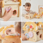 VIGA Wooden Mushroom Activity Sorter Maze Mirror 18M+