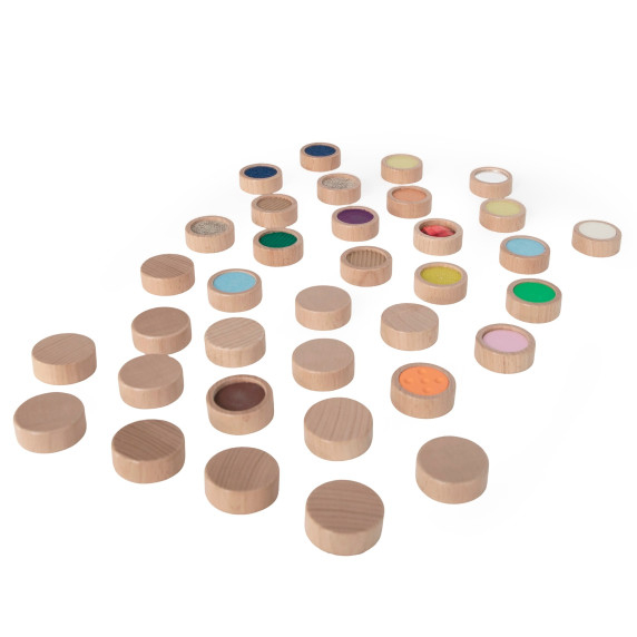 VIGA Sensory Touch Memory Blocks 36 pcs 18 Textures For Children 3+