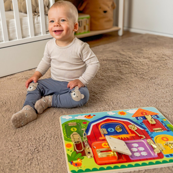 TOOKY TOY Manipulative Board Castles Pictures Farm