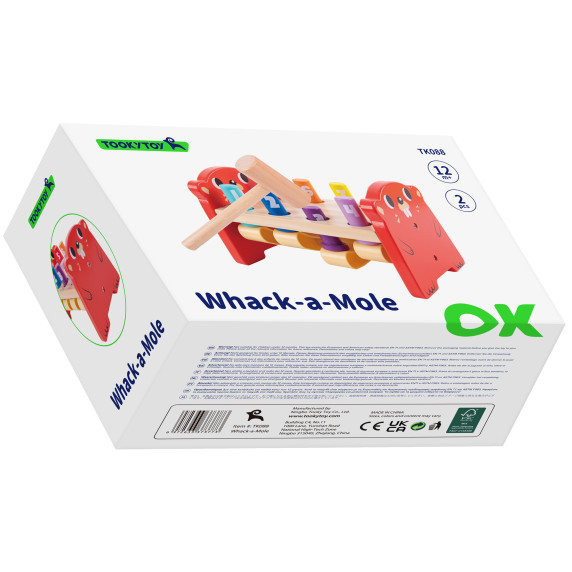 TOOKY TOY Colorful Wooden Punch