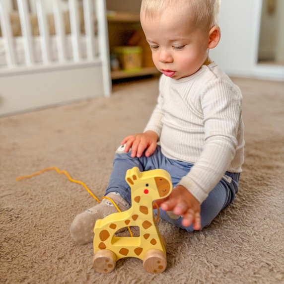 TOOKY TOY Wooden Pull-along Giraffe