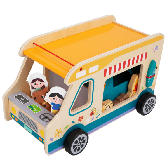 TOOKY TOY Wooden Camper Characters Camping