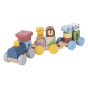 TOOKY TOY Wooden Train with Animals Blocks Montessori Puzzle