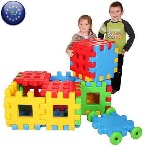 WOOPIE Educational Blocks Waffles Fence House