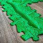 WOOPIE Sensory Mat Orthopedic Puzzle Snake Green 6 pcs.