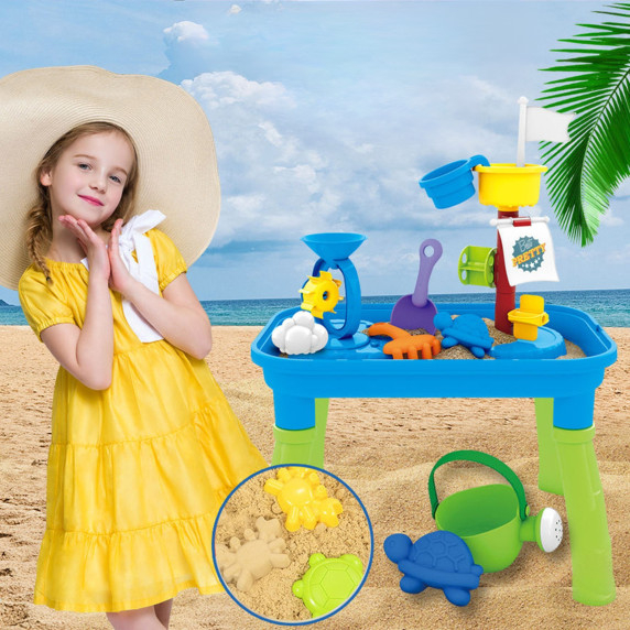 WOOPIE Water Table 2in1 Sandbox Pirate Ship 6 acc.