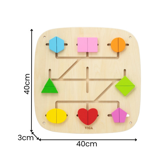 VIGA Wall Activity Panel with 16 Movable Elements