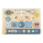 TOOKY TOY puidust Montessori haridustahvel Astronaut Spaceship