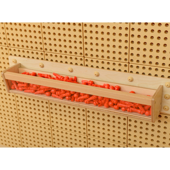 MASTERKIDZ Wooden Container with Transparent Wall 80 cm for STEM Science and Creativity Boards