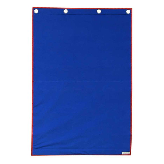 MASTERKIDZ Fabric Hanging Sheet with Pockets for Flashcards and Pictures Red