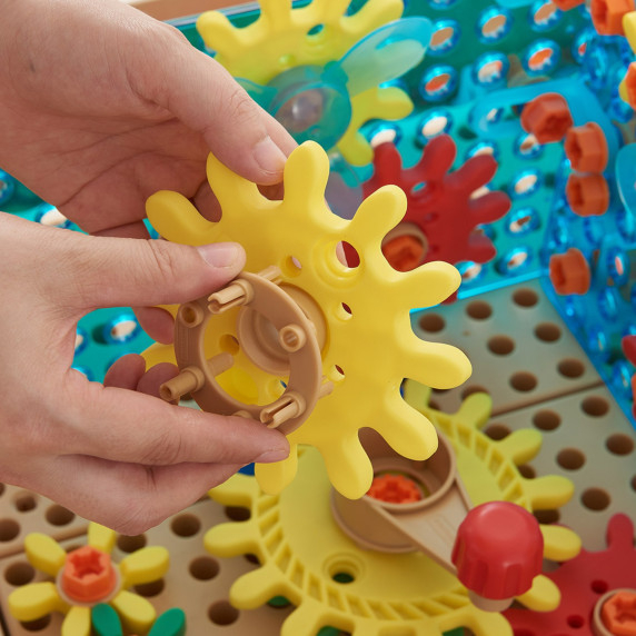 MASTERKIDZ Mixed Gears Accessory Set for STEM Wall Panels 198 pcs.
