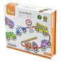 VIGA Wooden Blocks Wooden Interlacing Lace Cars