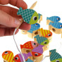 TOOKY TOY Wooden Whale and Fish Game Multifunctional 4 in 1