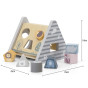 VIGA PolarB Wooden Pyramid Block Sorter Puzzle