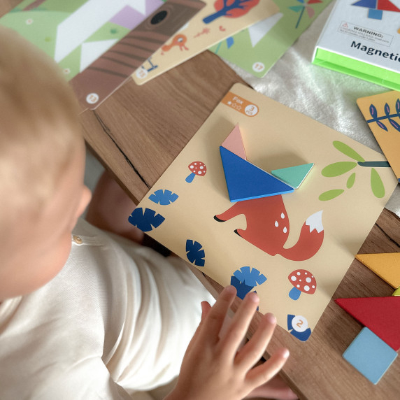 TOOKY TOY Tangram Puzzle Puzzle for Children Learning Shapes Figures Shapes 18 pcs.