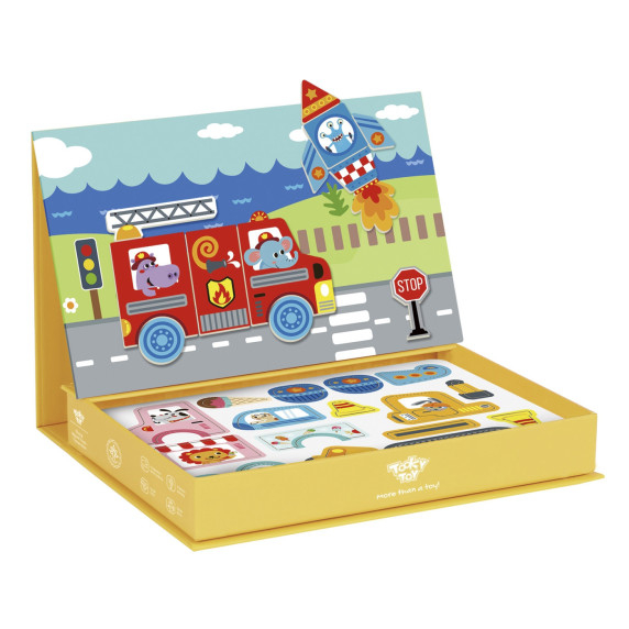 TOOKY TOY Montessori Educational Puzzle Magnetic Box for Children 80 pcs.
