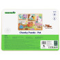 TOOKY TOY Wooden Montessori Puzzle Animals House Match Shapes