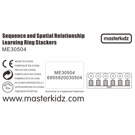 MASTERKIDZ Montessori Learning to Count and Color Puzzle Sorter