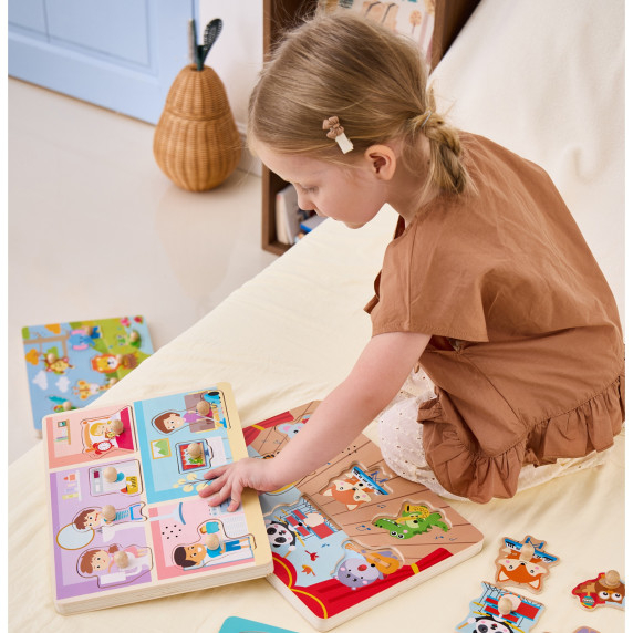 VIGA Sound Puzzle Match Daily Activities