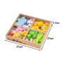 VIGA Wooden Blocks Colorful Tropical Stories Box 55 pcs.