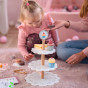TOOKY TOY Sweets Platter Wooden Stand Cupcakes Cakes