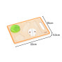 VIGA Wooden Montessori Educational Puzzle Vegetables for Cutting