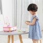 VIGA Wooden Pink Makeup Table with Mirror + Accessories