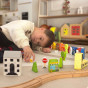 TOOKY TOY Wooden Set of Buildings and Figures City