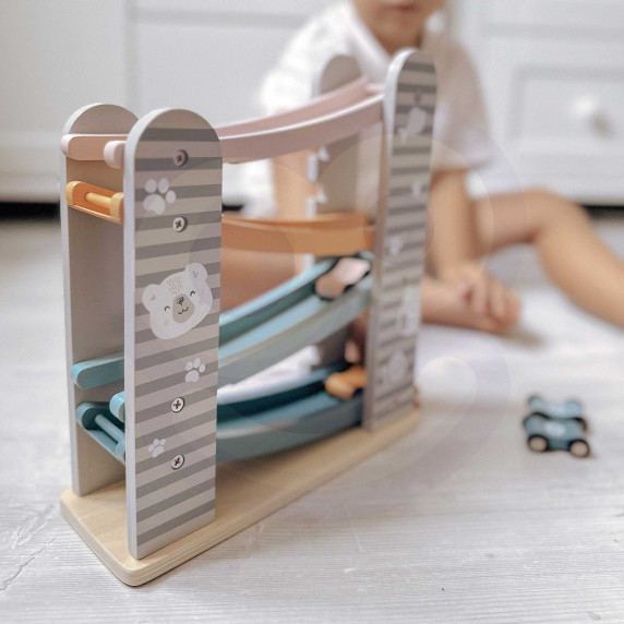 VIGA PolarB Wooden Slide for Cars Race Track