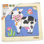 VIGA Handy Wooden Cow Puzzle
