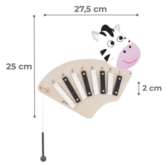 CLASSIC WORLD EDU Musical Wall Board ZEBRA