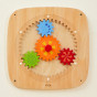 VIGA Wooden Board with Colored Gears