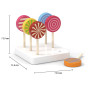 VIGA Wooden Colorful Lollipops Set of 6