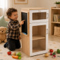 Viga Wooden Fridge with Chalkboard