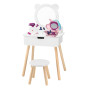 VIGA White Dressing Table + Salon-Style Accessories Set
