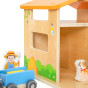 VIGA Wooden Farm Farmer's House with Garden and Tractor 21 pieces