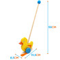VIGA Wooden Duck Pusher