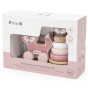 VIGA PolarB Set Fox Wooden Pyramid + Fox for Pulling