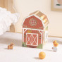 TOOKY TOY Wooden Barn Activity Sorter Montessori Abacus