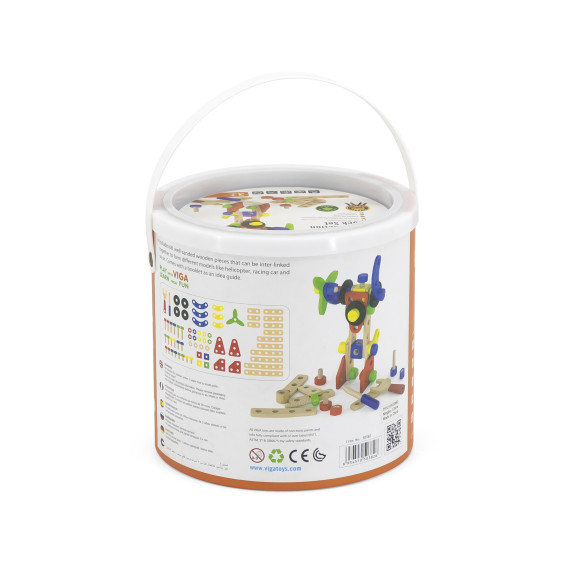 Viga Montessori 68-Piece Building Block Set