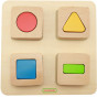 MASTERKIDZ Montessori Wooden Shapes and Colors Sensory Sorter