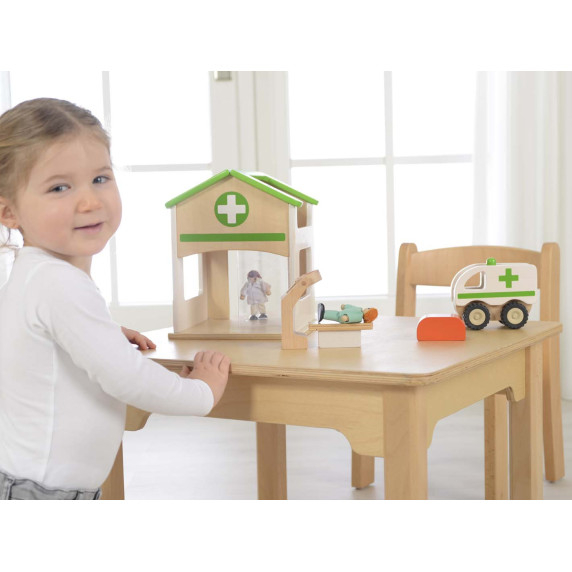 MASTERKIDZ Mini Hospital Wooden Model Set