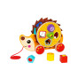 TOOKY TOY Large Wooden Hedgehog Sorter Pull-Along 2-in-1