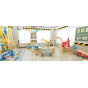 CLASSIC WORLD EDU Huge Wooden Construction Blocks Set Hospital Church Tower 97 pcs.