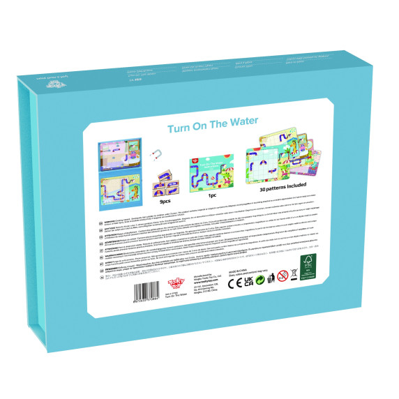 TOOKY TOY Logic Game Magnetic Board Puzzle for Children 40 pcs.